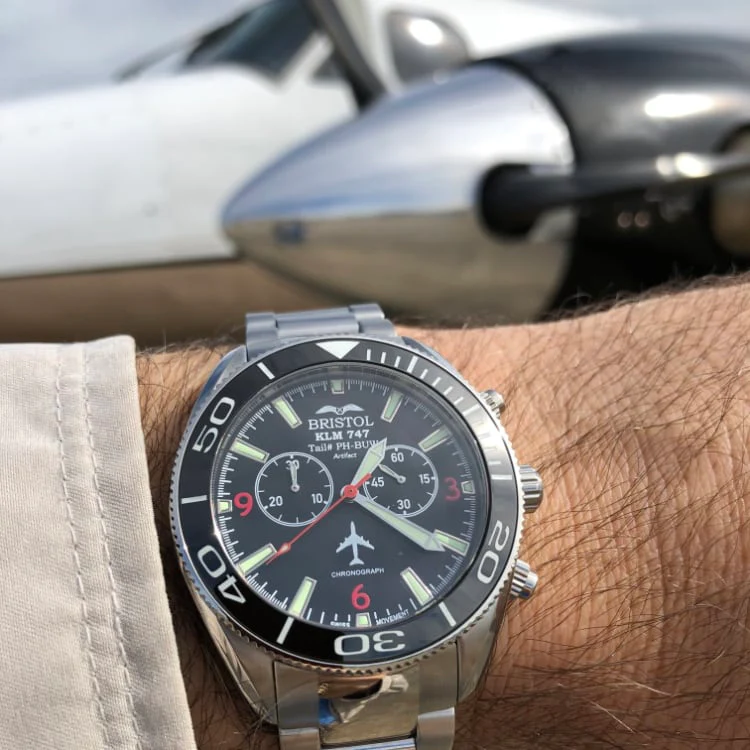 747 Tribute - Stainless Steel, Black Dial - Image 6