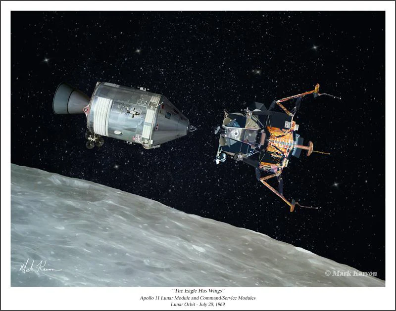 *APOLLO 11 - "THE EAGLE HAS WINGS" 11x14 or 16x24