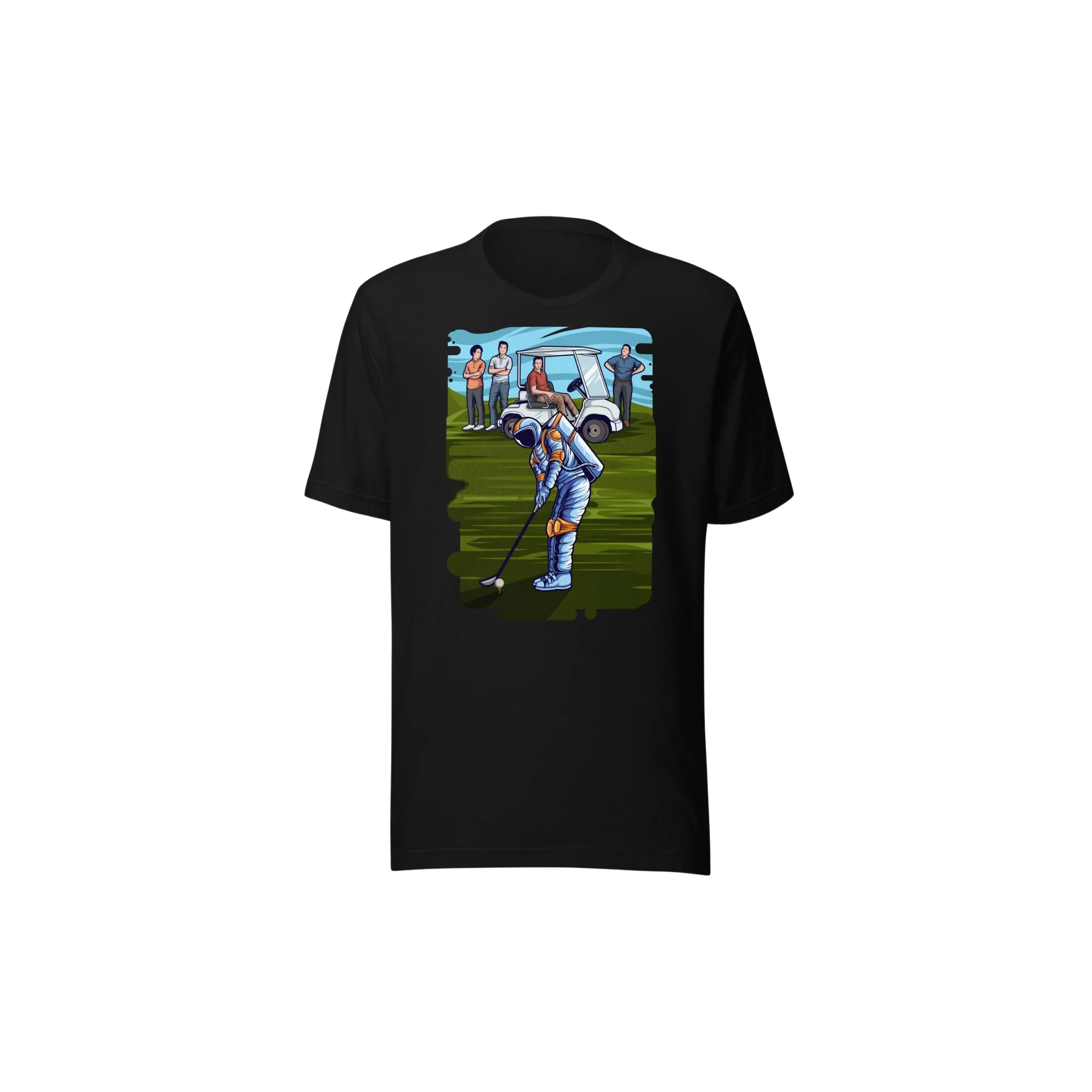 Astronaut Golfer in Unisex t-shirt