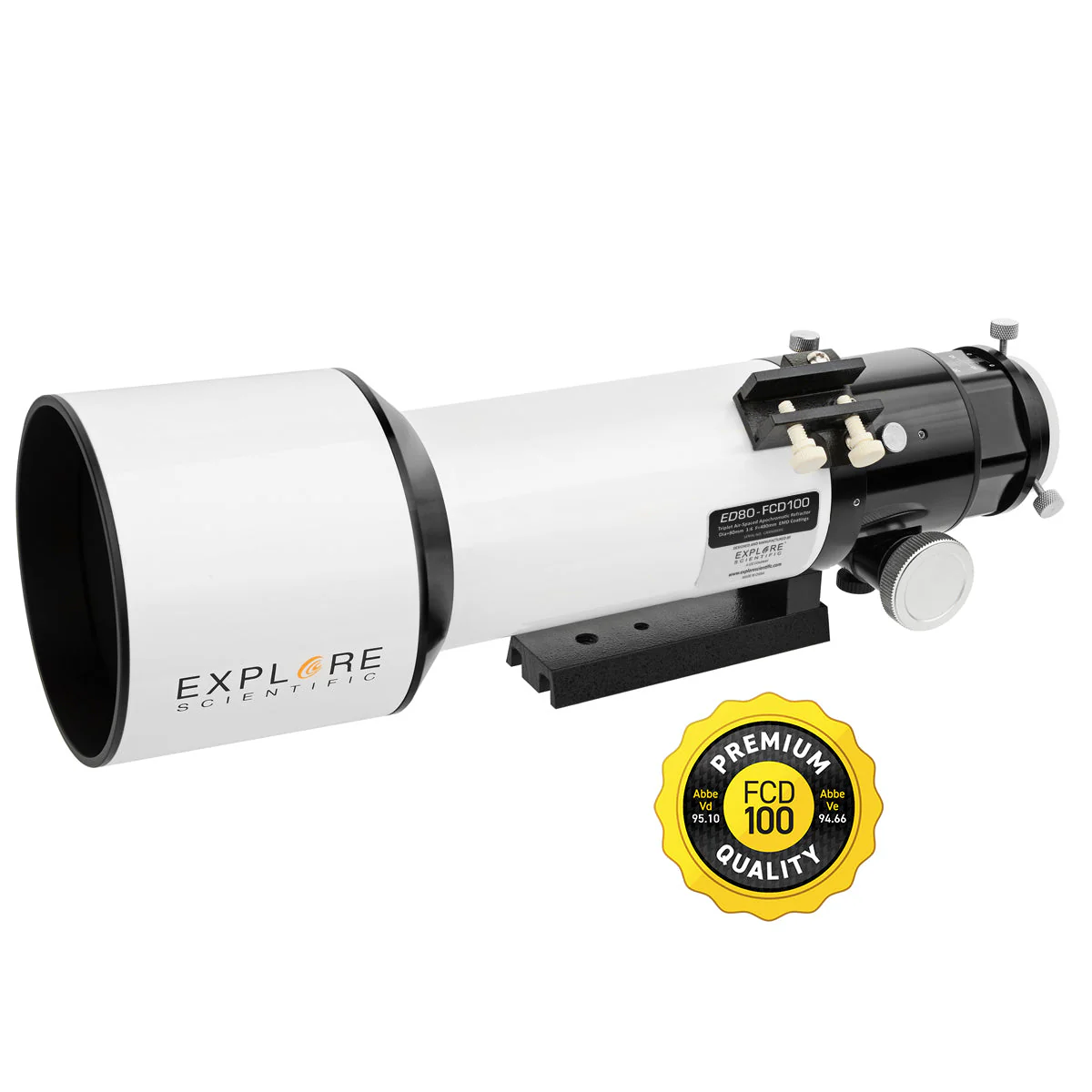 Explore Scientific ED80-FCD100 Series Air-Spaced Triplet Refractor Telescope and Field Flattener f/5 to f/7 - FCD100-0806-02-FF - Image 11