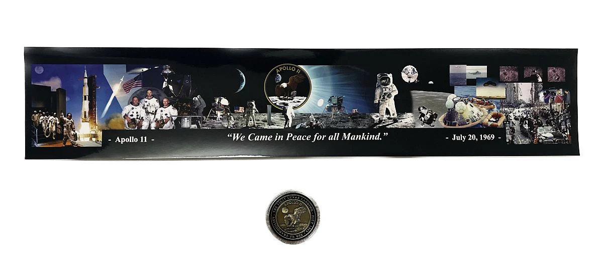 For all Mankind' Panorama of Buzz Aldrin / Apollo 11