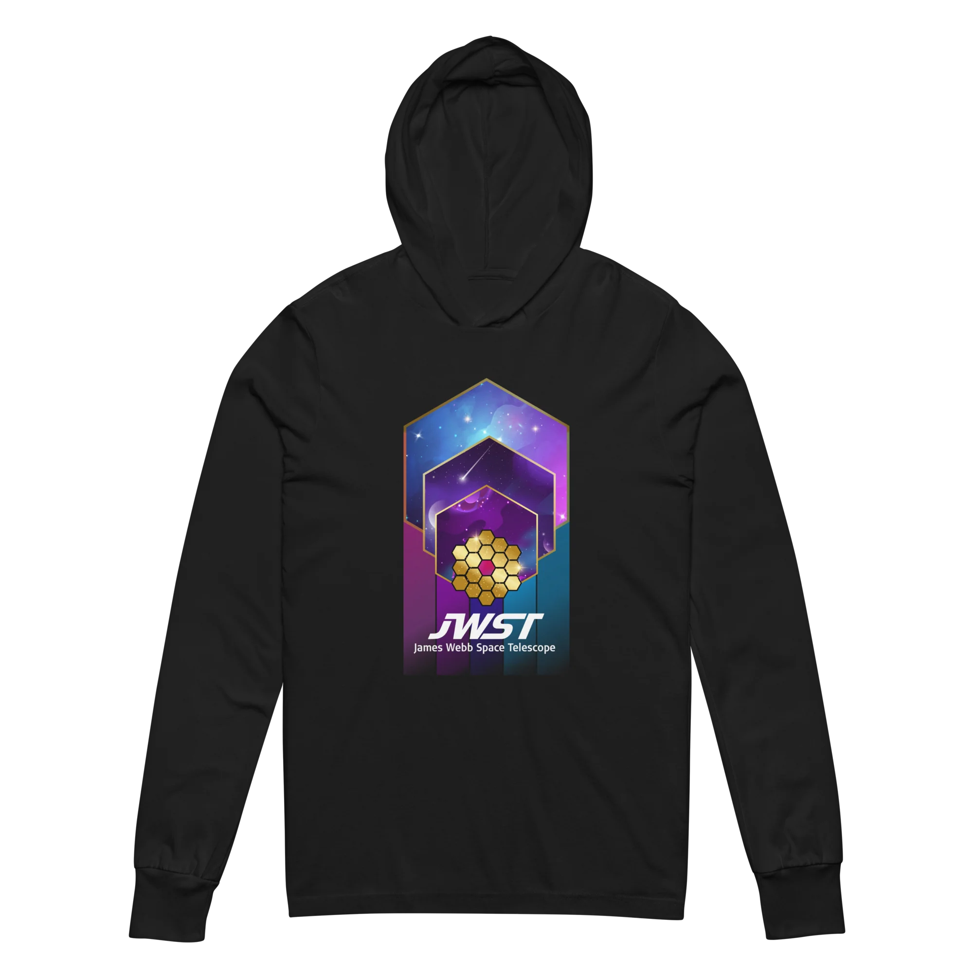 James Webb Space Telescope Design Hooded long-sleeve tee