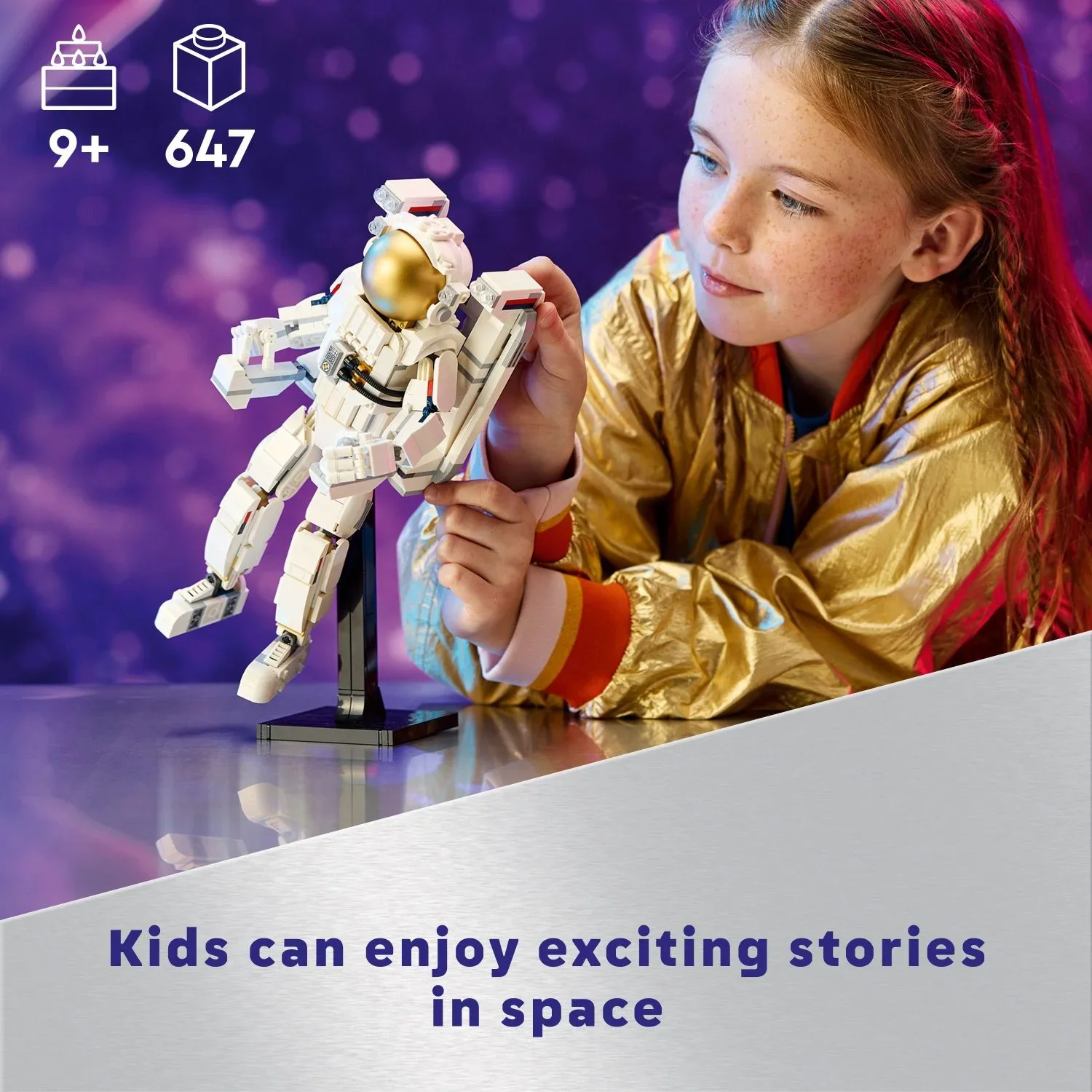 LEGO Creator 3 in 1 Space Astronaut Toy Set, Science Toy for Kids 31152 - Image 4