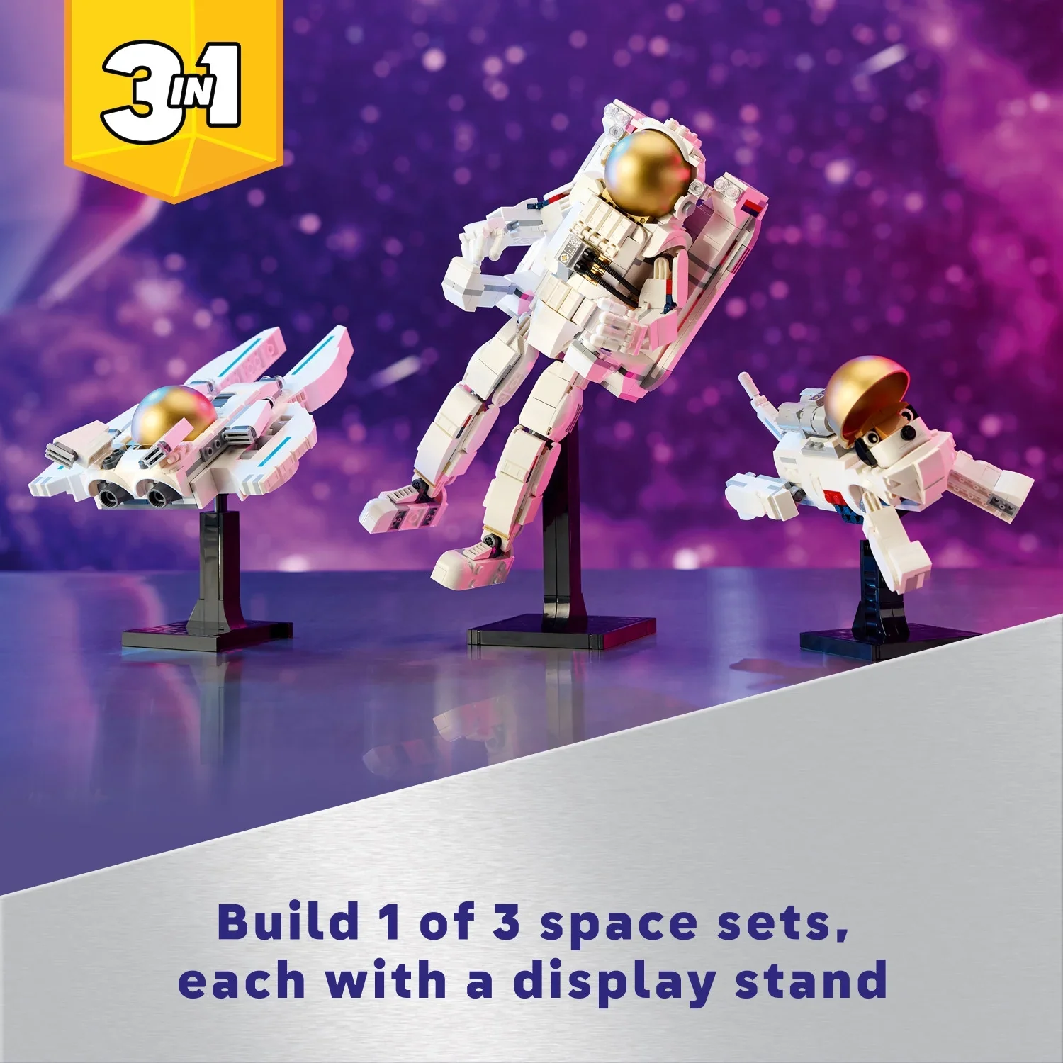 LEGO Creator 3 in 1 Space Astronaut Toy Set, Science Toy for Kids 31152 - Image 7
