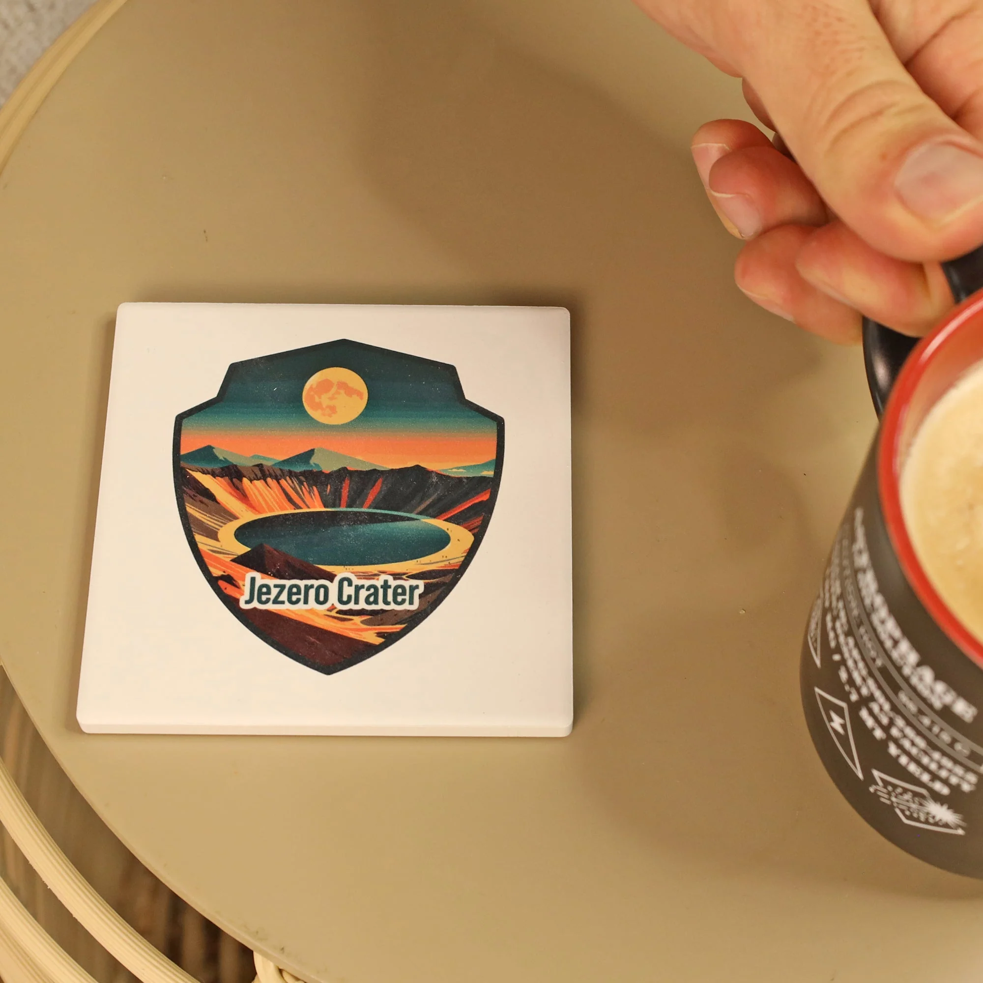 Mars Locations Ceramic Coaster Set - Image 3