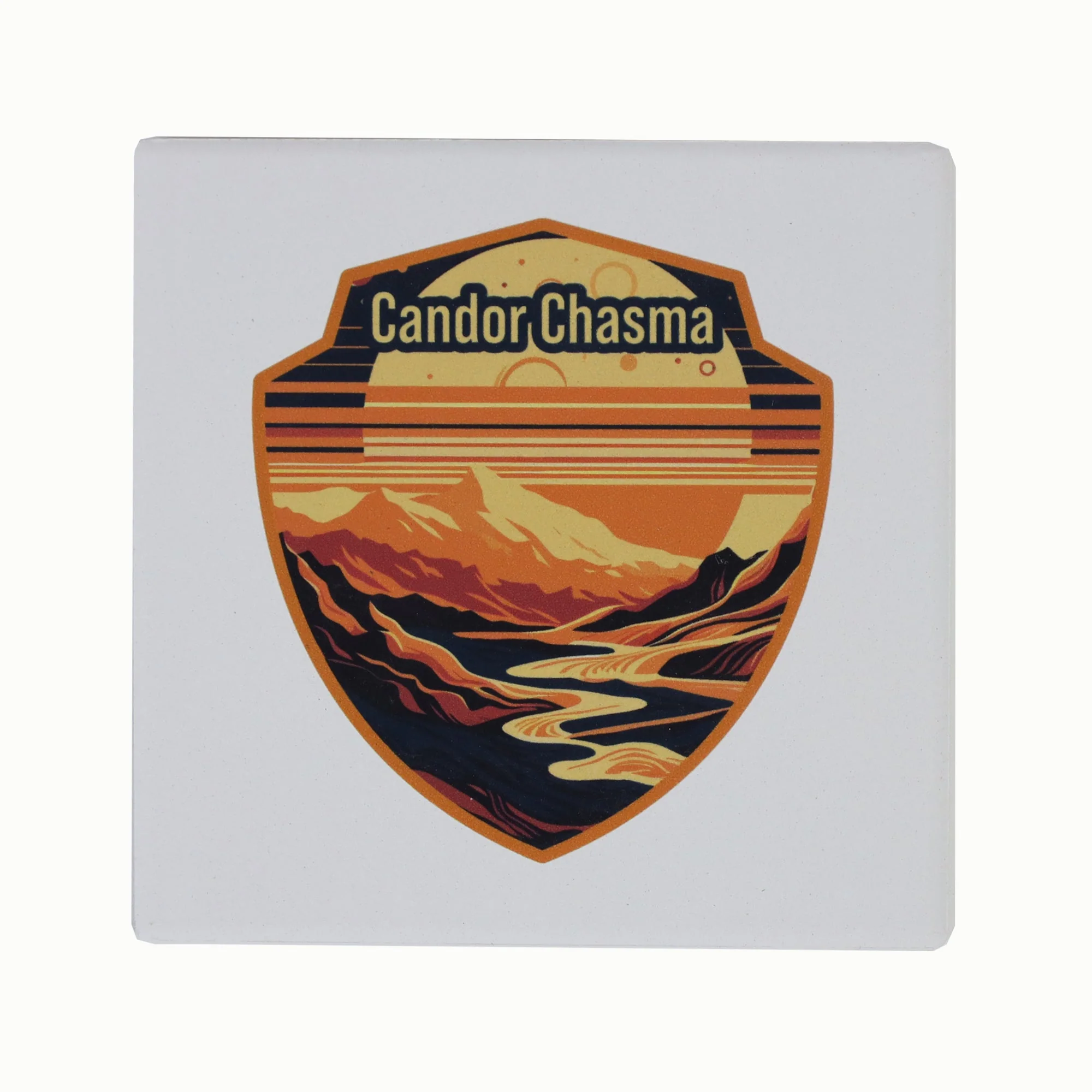 Mars Locations Ceramic Coaster Set - Image 6