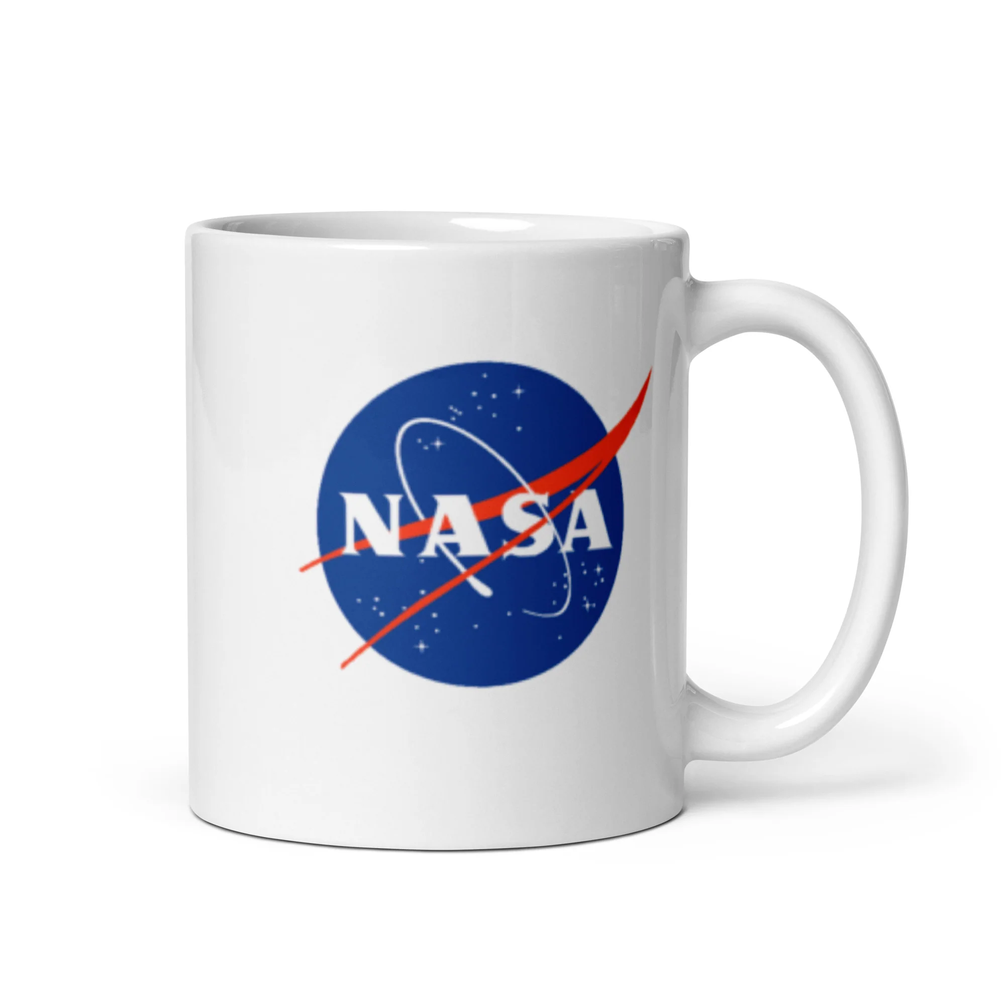 Nasa Meatball Seal- White glossy mug