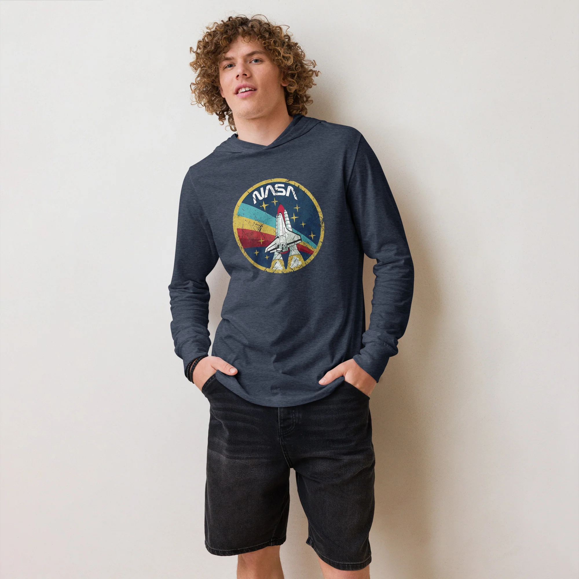 NASA Retro Hooded long-sleeve tee - Image 2
