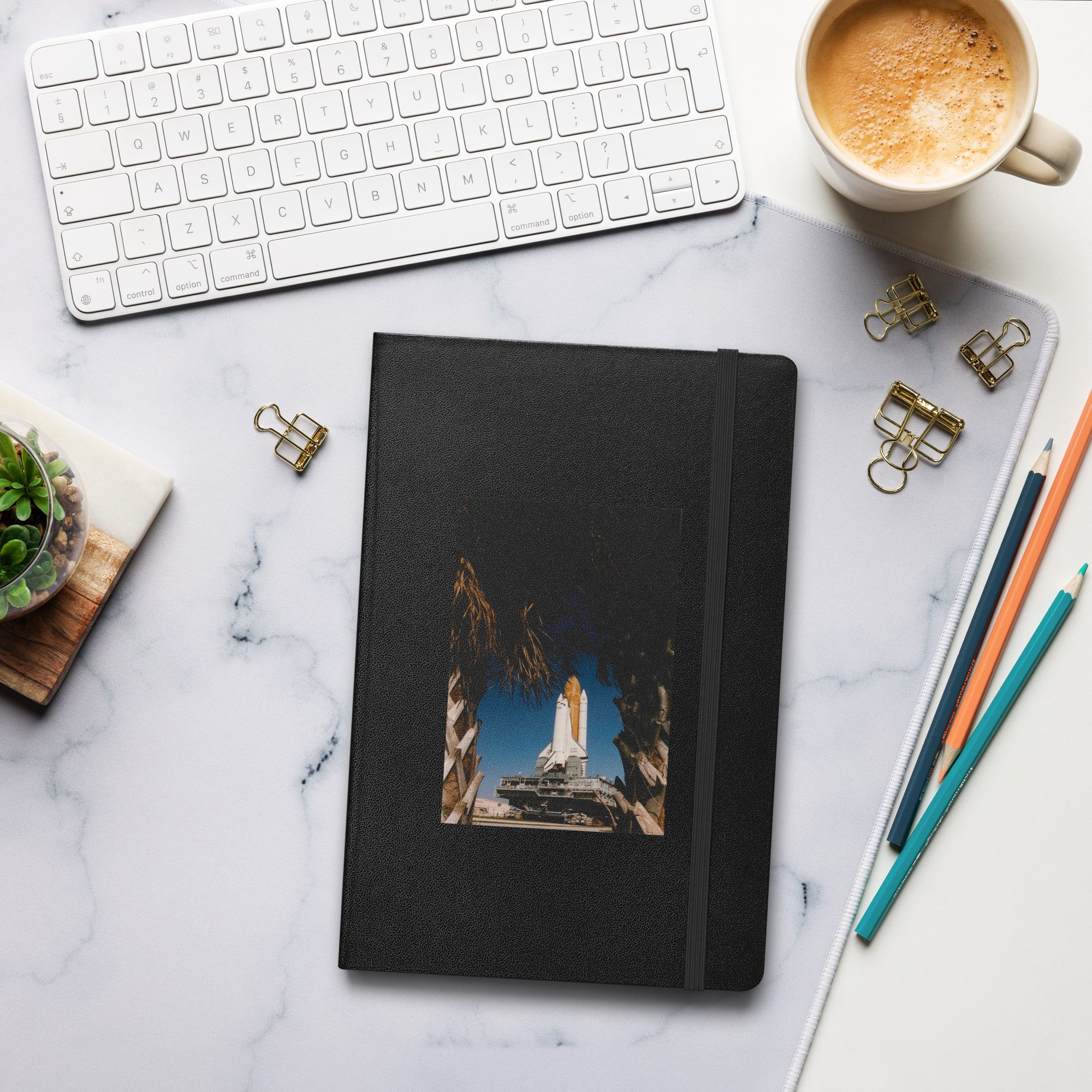 NASA Space Shuttle Discovery Custom Hardcover Bound Notebook - Image 2