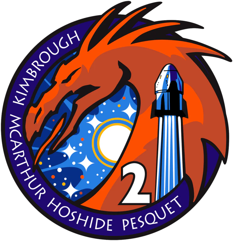 NASA SpaceX Crew-2 Mission Sticker
