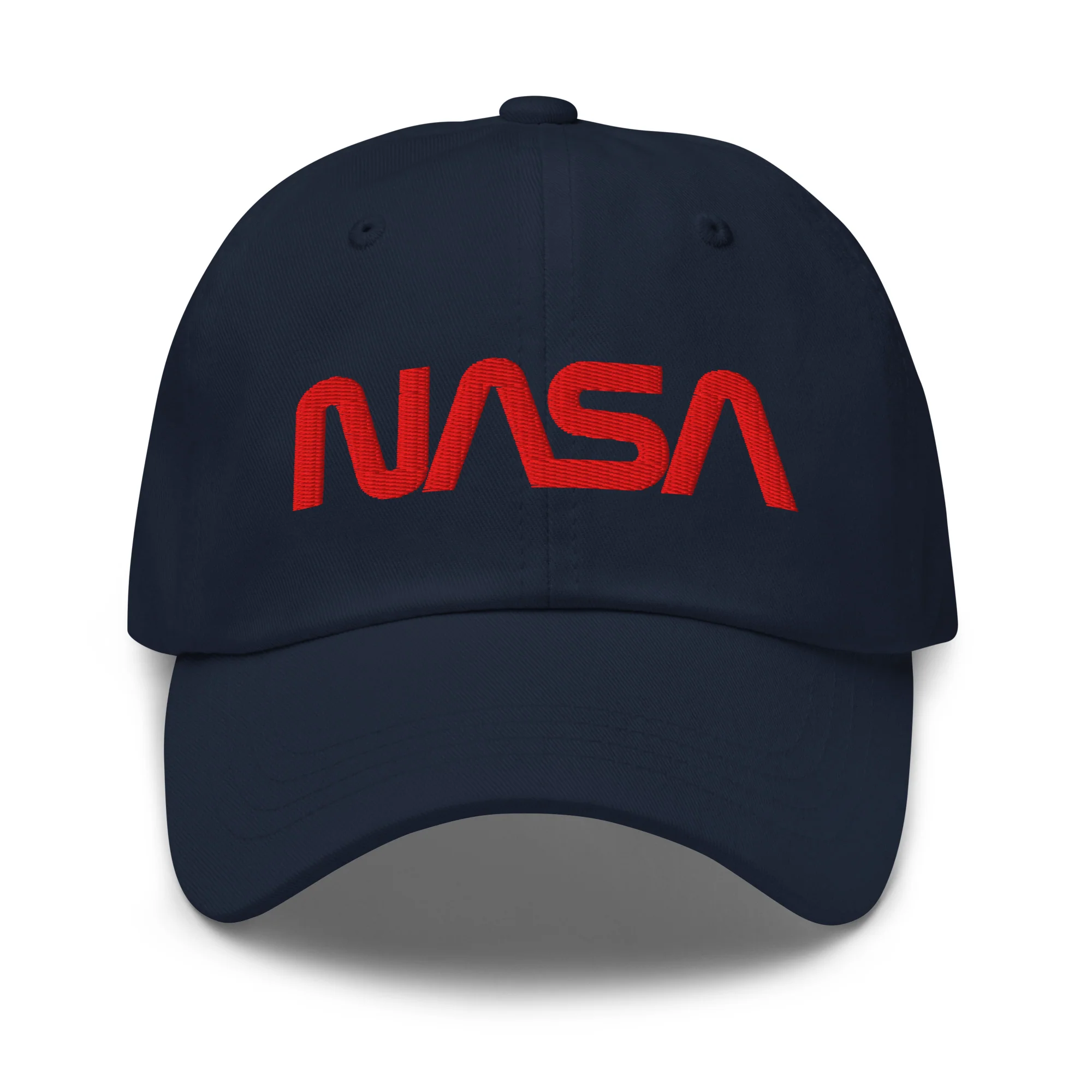 NASA Worm Logo Classic Dad Cap - 'Puffy' Style Logo - Image 2