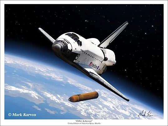 "Orbit Achieved" - Giclee Print 11" x 14" OR 18" X 24"