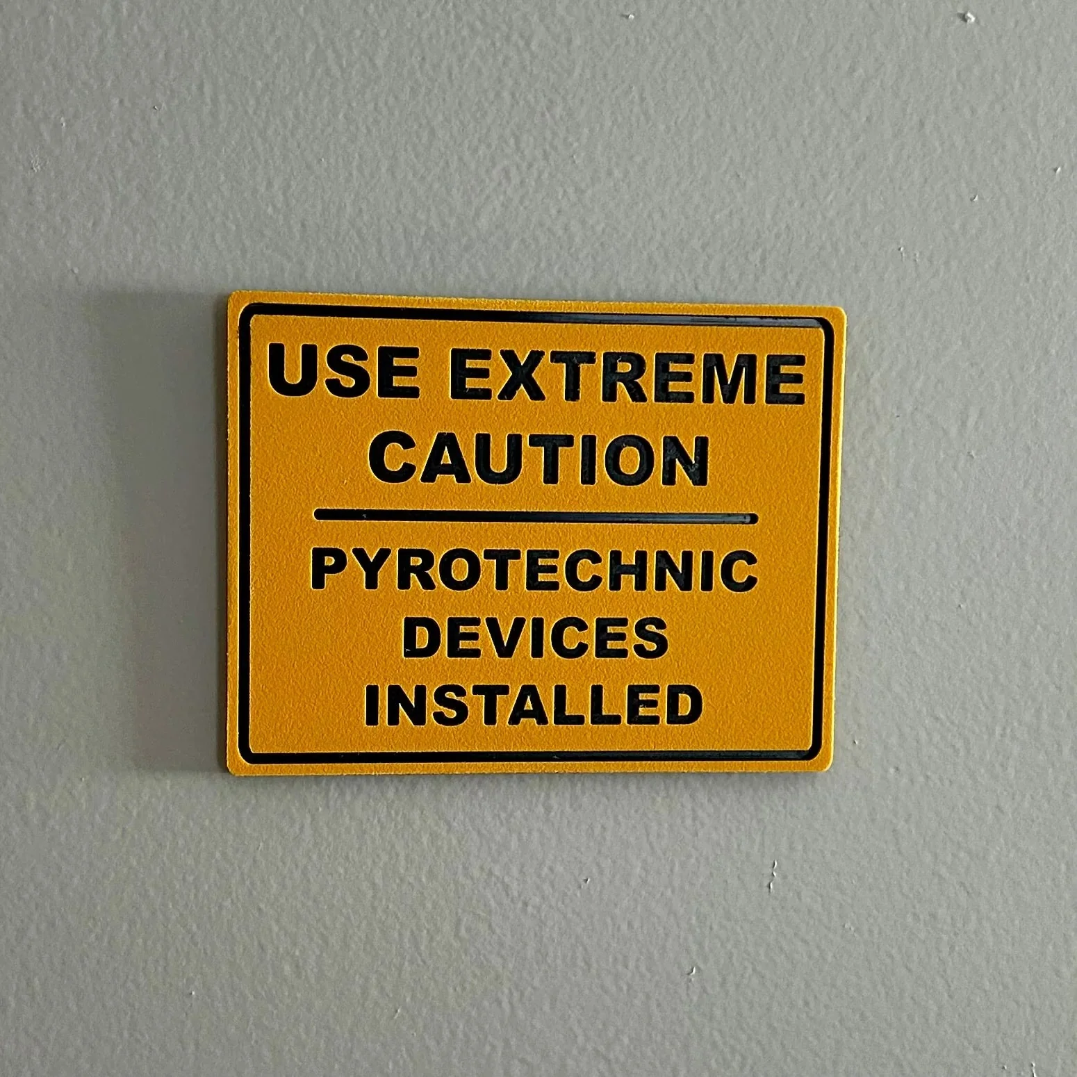Pyrotechnic Devices Wall Sign - Image 2