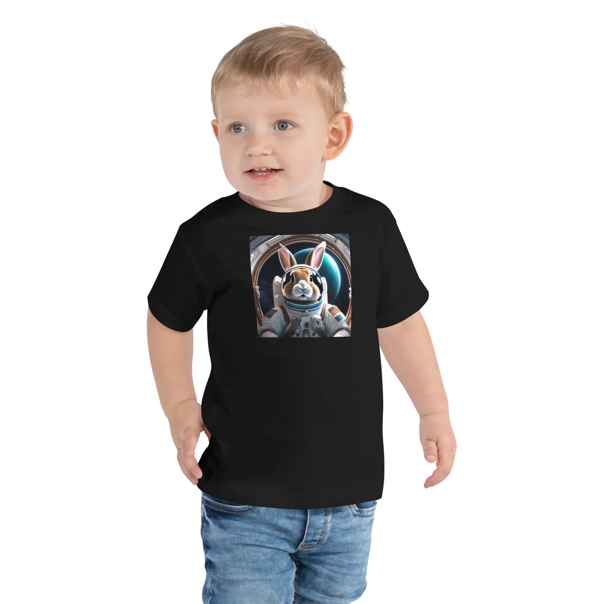 Space Bunny - Toddler Short Sleeve Tee