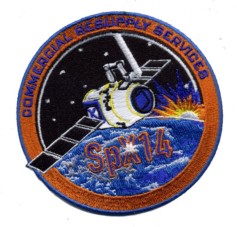 SPACEX CRS 14 SPX Mission Patch